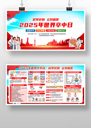 2025年世界卒中日宣传展板 2025年世界卒中日宣传展板