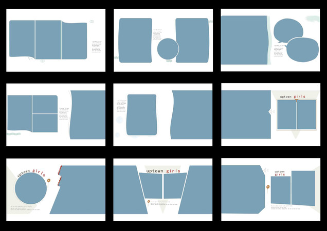 女童相册PSD方版