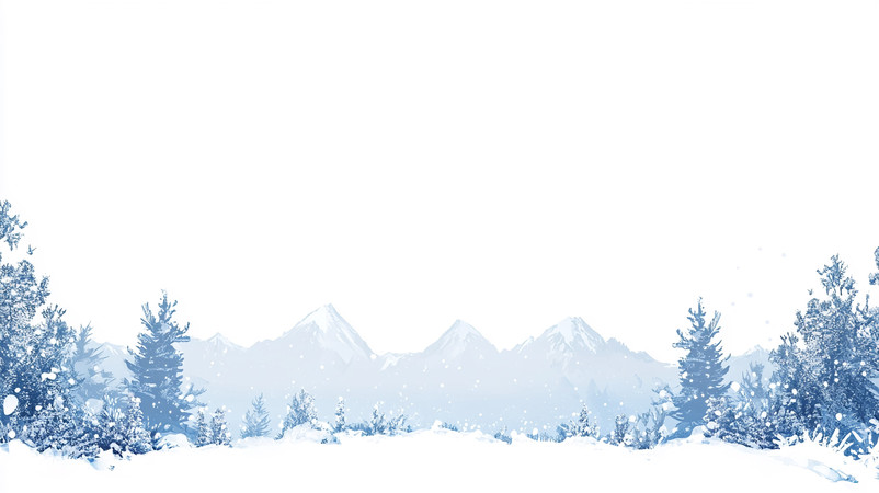 雪景山林冬日静谧 雪景山林冬日静谧