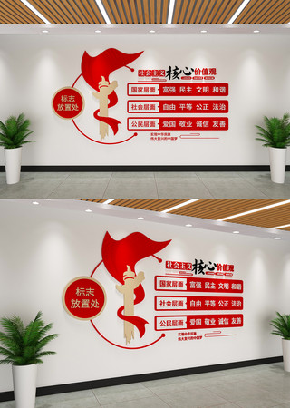 社会主义核心价值观党建文化墙