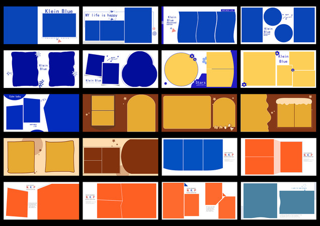 新款通用儿童主题相册模版