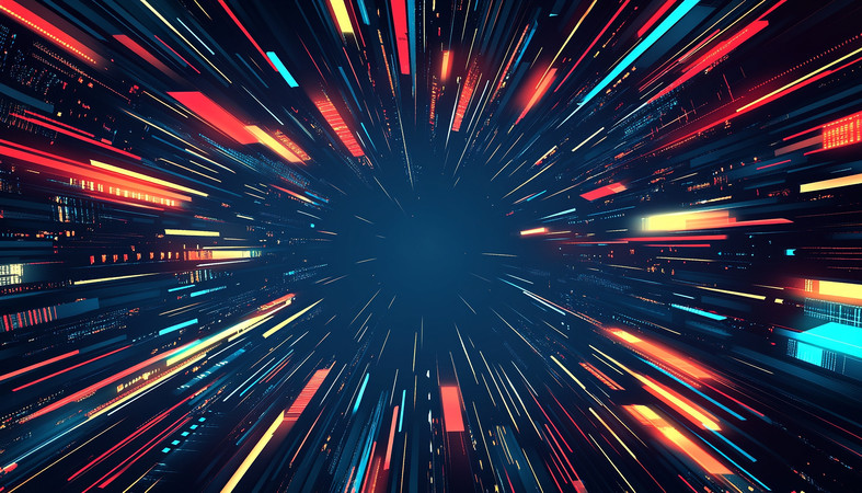 赛博朋克风格的速度感光效背景 赛博朋克风格的速度感光效背景