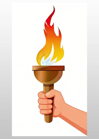 手握火炬燃烧动画可循环竖屏4K 手握火炬燃烧动画可循环竖屏4K