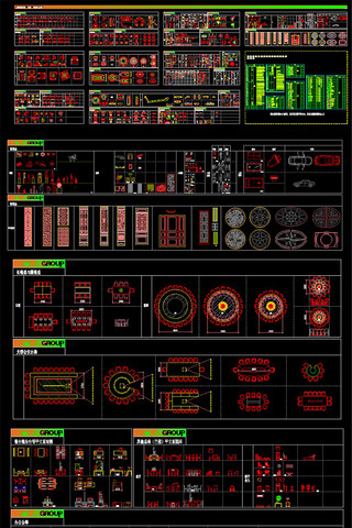 今年新款工装设计平立面常用图库