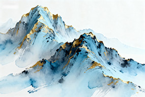 ��ɫ�������յ���ɫɽ��ˮī��