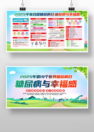 2025年世界糖尿病日展板图片