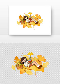 Ů��������Ҷ���Ķ�����廭