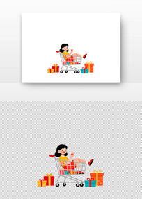 Ů�����ﳵ�й���廭