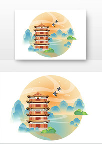 ԭ����ʽ����ɽˮ��ȸ�����羰�廭