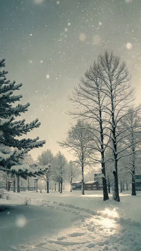 ���ջ���ѩ����ľ�ز�