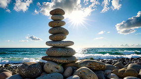 ���߶ѵ�ʯͷ��Ȼ����ز�