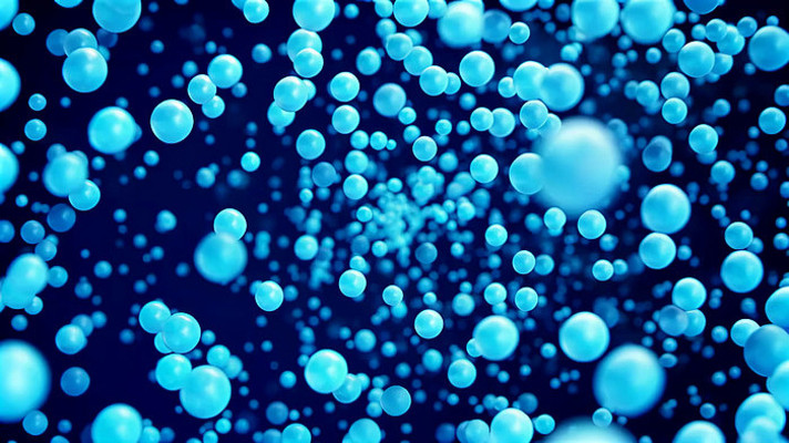 蓝色粒子悬浮动态背景素材 蓝色粒子悬浮动态背景素材