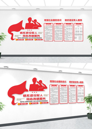 退役军人制度文化墙 退役军人制度文化墙