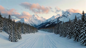 ѩɽɭ��ѩ����Ȼ���