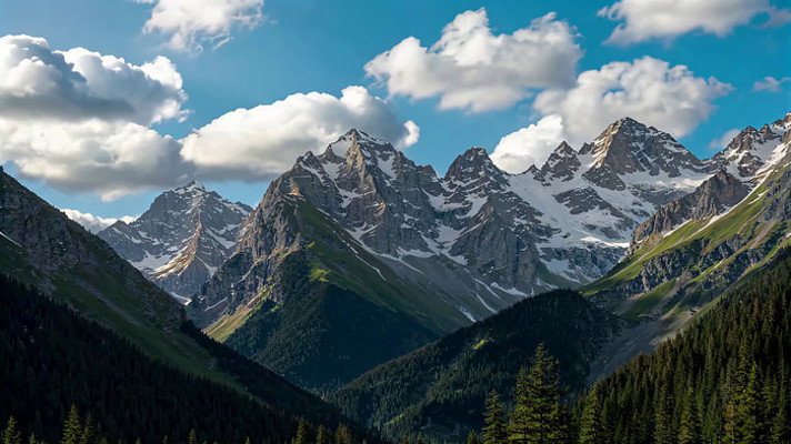 ѩɽɭ����Ȼ���