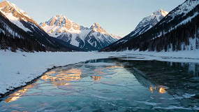 ѩɽ�±���������Ȼ���