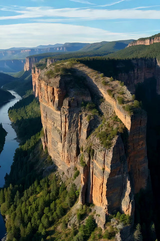 高空俯瞰峡谷山脉岩石景观 高空俯瞰峡谷山脉岩石景观