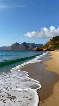 ����ɳ̲������Զɽ�羰