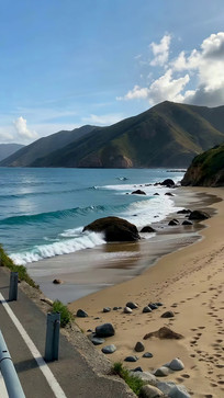 ����ɳ̲������Զɽ�羰