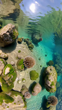 �峺ˮ�׵���ʯ�뺣��