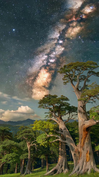 ɭ��ҹ���µ����Ǻ�