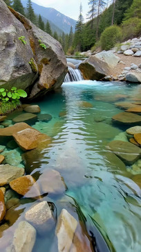 ɽ���峺Ϫ������ʯ�羰