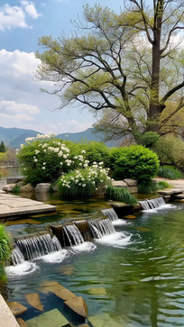 ɽˮ��Ϫ����ֲ��Ȼ����