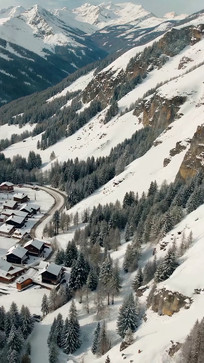 ѩɽ�´�����ɭ��ѩ��