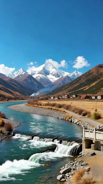 ѩɽ�º�����Ȼ���