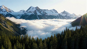 ѩɽ�ƺ�ɭ����Ȼ����