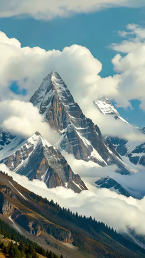 ѩɽ��Ȼ�羰�ز�