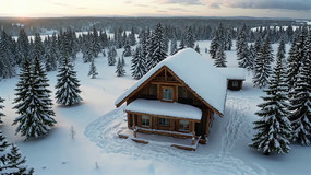 ѩҰ�е�ľ����ɭ�־���