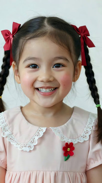 ��˫��β΢Ц��СŮ��