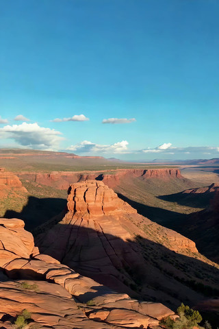 壮丽峡谷岩石自然风光