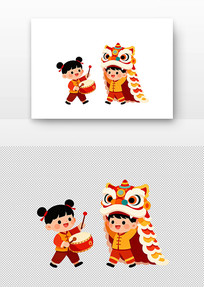 ���ڱ�����ʨ�ʹ�ĵĿ�ͨ�廭