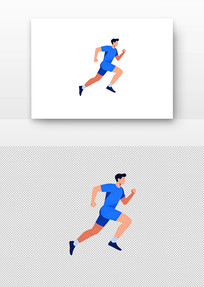 ��ɫ�˶�װ�ܲ����Ӳ廭