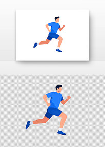 ��ɫ�˶�װ�ܲ�����廭