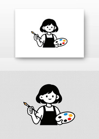 �廭ʦ�ֳֻ��ʺ͵�ɫ�̵ļ�Լ���ͼ��