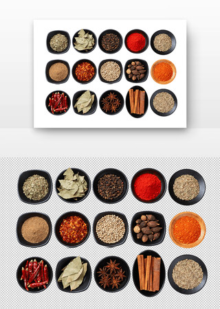 多样香料摆拍展示 多样香料摆拍展示