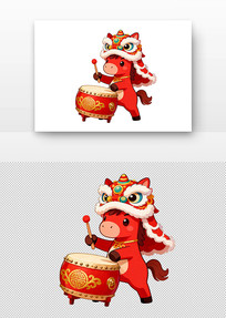 ��ɫ��ͨ���ùĴ�ʨͷ��߲廭Ԫ��