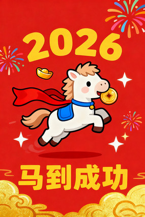 2026�����ɹ����괺��Ԫ����ͨ�廭����