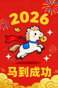 2026�����ɹ����괺��Ԫ����ͨ�廭����