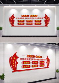 ������СѧУ��ȫ���쵼�Ļ�ǽ