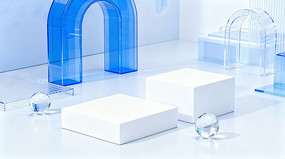 C4DԼ͸Ʒչ̨3Dռ䱳