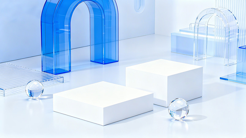 C4DԼ͸Ʒչ̨3Dռ䱳