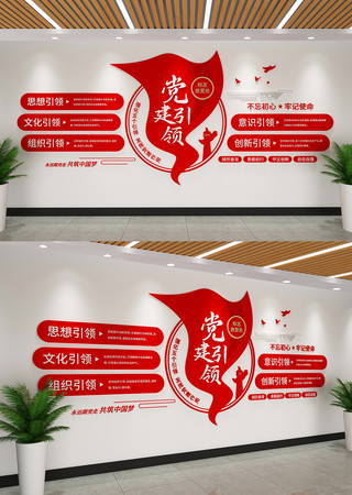 五个引领文化墙党建引领文化墙设计 五个引领文化墙党建引领文化墙设计