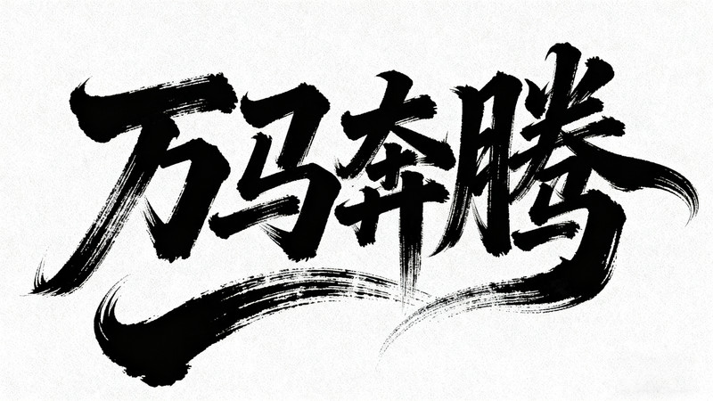马年艺术字 马年艺术字