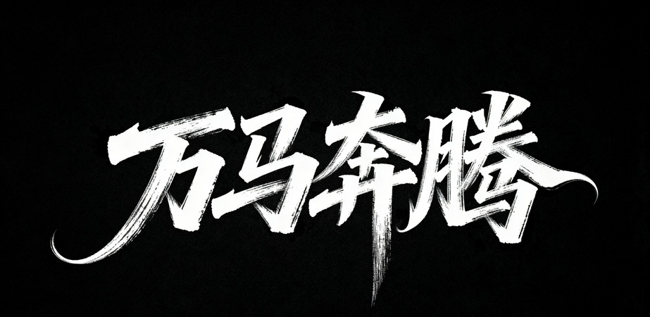 万马奔腾书法字 万马奔腾书法字