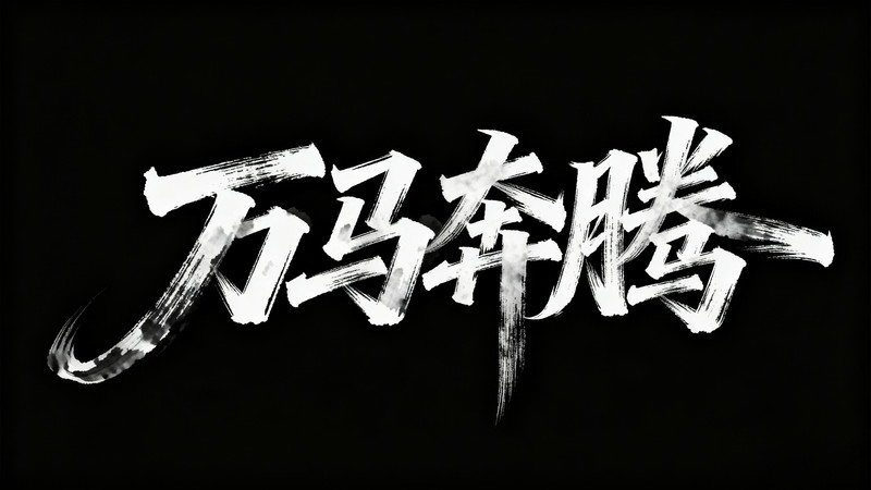 万马奔腾书法字 万马奔腾书法字