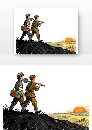 党建插画之牢记使命 党建插画之牢记使命